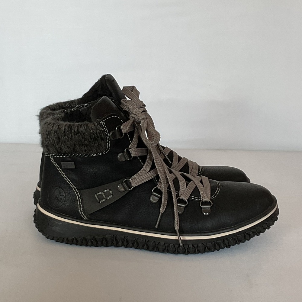 Rieker Tex Water Resistant Faux Fur Lined Boots Women's 38
